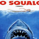 L'iconica locandina del film Lo squalo, di Steven Spielberg