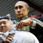 carro di carnevale putin kim jong un