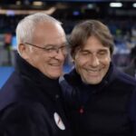 Ranieri e Conte si salutano prima di Napoli-Roma