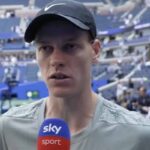 Sinner parla dopo un match a Sky