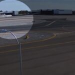 L'aereo che si scontra in pista