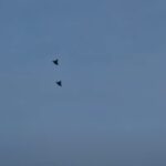 i caccia in volo a fiumicino