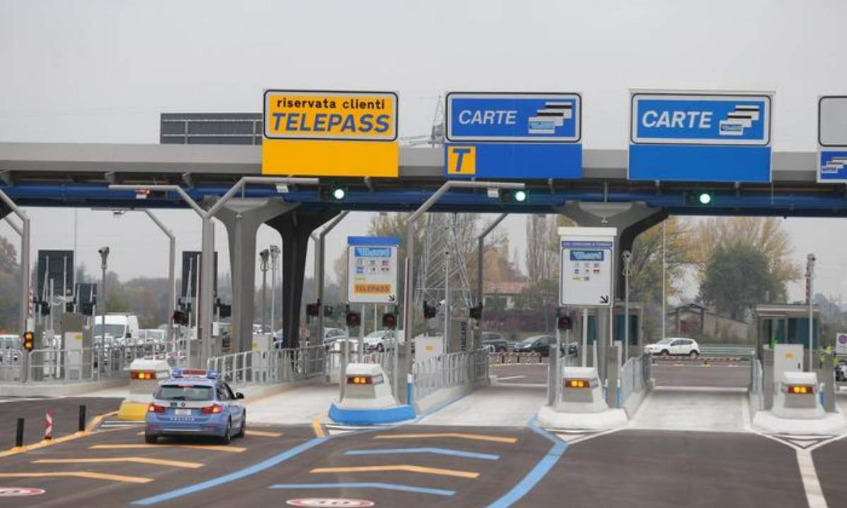 un casello autostradale