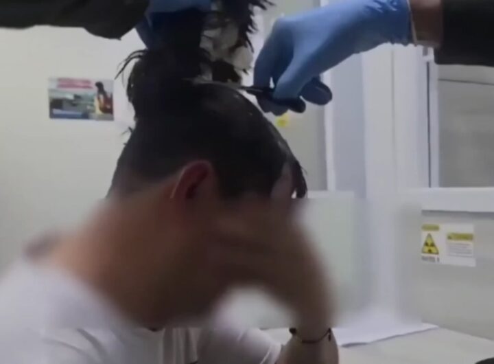 cocaina sotto al parrucchino