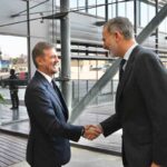 Flavio Cattaneo a Madrid nella sede di Endesa