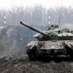 Una foto della guerra in Ucraina