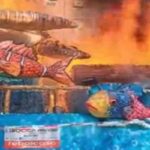 incendio carro carnevale