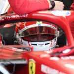 leclerc nell'abitacolo ferrari
