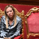 Giorgia Meloni in parlamento