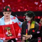 Olly insieme a Lucio Corsi a Sanremo 2025