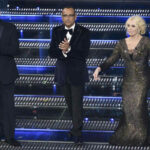 Jerry Scotti, Carlo Conti e Antonella Clerici