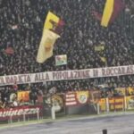 striscione su roccaraso a roma-napoli