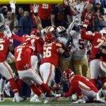 Giocatori in campo per il super bowl