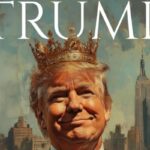 La copertina del fake Time con Trump incoronato