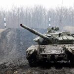 Una foto della guerra in Ucraina