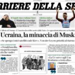 Il Corriere della Sera, la prima pagina di oggi