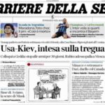 Il Corriere della Sera, la prima pagina di oggi