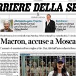 Il Corriere della Sera, la prima pagina di oggi