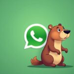 Capibara con logo whatsapp