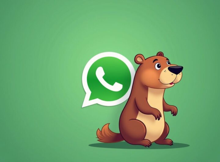 Capibara con logo whatsapp