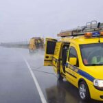 I soccorsi sul posto dell'incidente in provincia di Bergamo