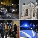 Una serie di scatti sulle conseguenze del terremoto dell'altra notte