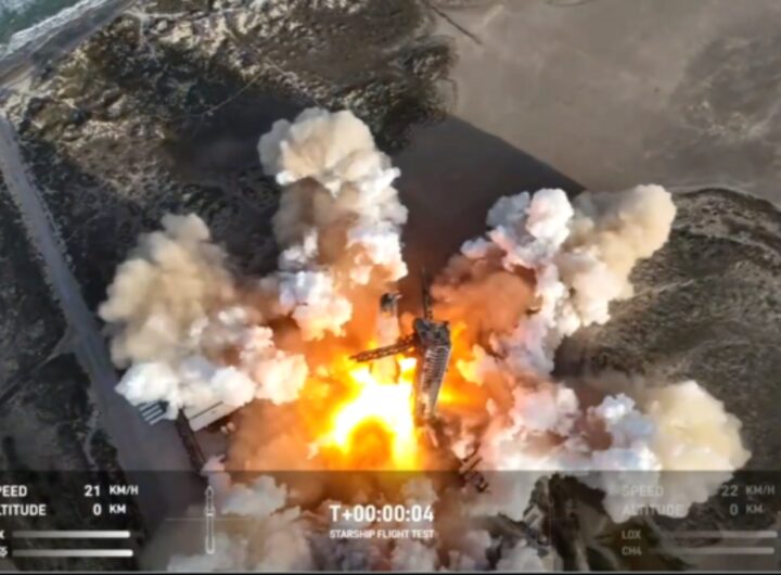 capsula spaziale starlink esplosione in volo