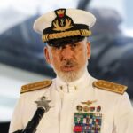 Il presidente del Comitato militare della Nato ammiraglio Giuseppe Cavo Dragone