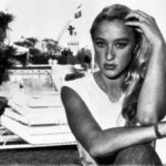 Eleonora Giorgi nel 1982 sul set del film Oltre la Porta