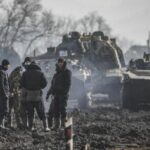 Un momento della guerra in Ucraina
