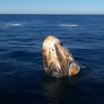 la capsula della iss tornata sulla terra