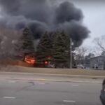 Aereo cade a Minneapolis in un parco