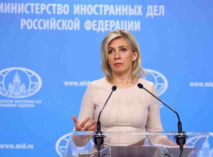 Maria Zakharova, la portavoce del ministero degli Esteri russo