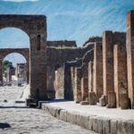 una veduta di pompei