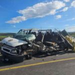 Quel che resta del pulmino in cui sono morti tre braccianti