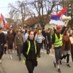 Srvia, studenti in marcia