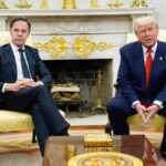 Donald Trump con Mark Rutte