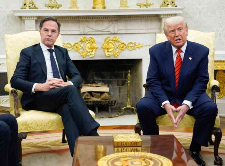 Donald Trump con Mark Rutte