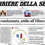Il Corriere della Sera, la prima pagina di oggi