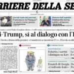 Il Corriere della Sera, la prima pagina di oggi