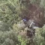 La cabina precipitata nell'incidente alla Funivia del Faito