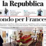 Repubblica, la prima pagina di oggi