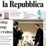 Repubblica, la prima pagina di oggi