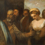 Gesù disse e Giovanni riscrisse la Genesi: In principio era il Verbo e il Verbo era presso Dio e il Verbo era Dio, nella foto Gesu e l’adultera, dipinto di Tiziano