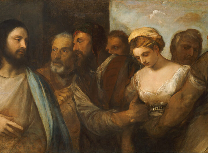 Gesu e l’adultera, dipinto di Tiziano
