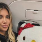 Wanda Nara in aereo