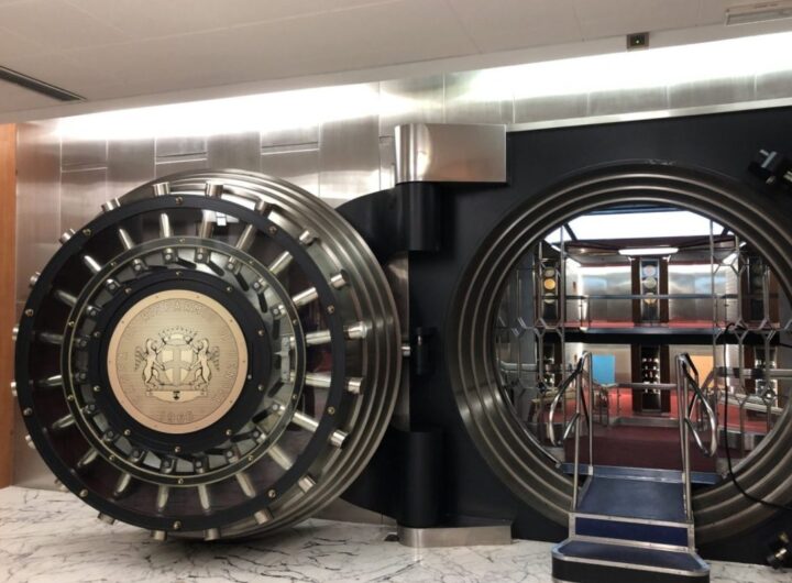 un caveau di una banca
