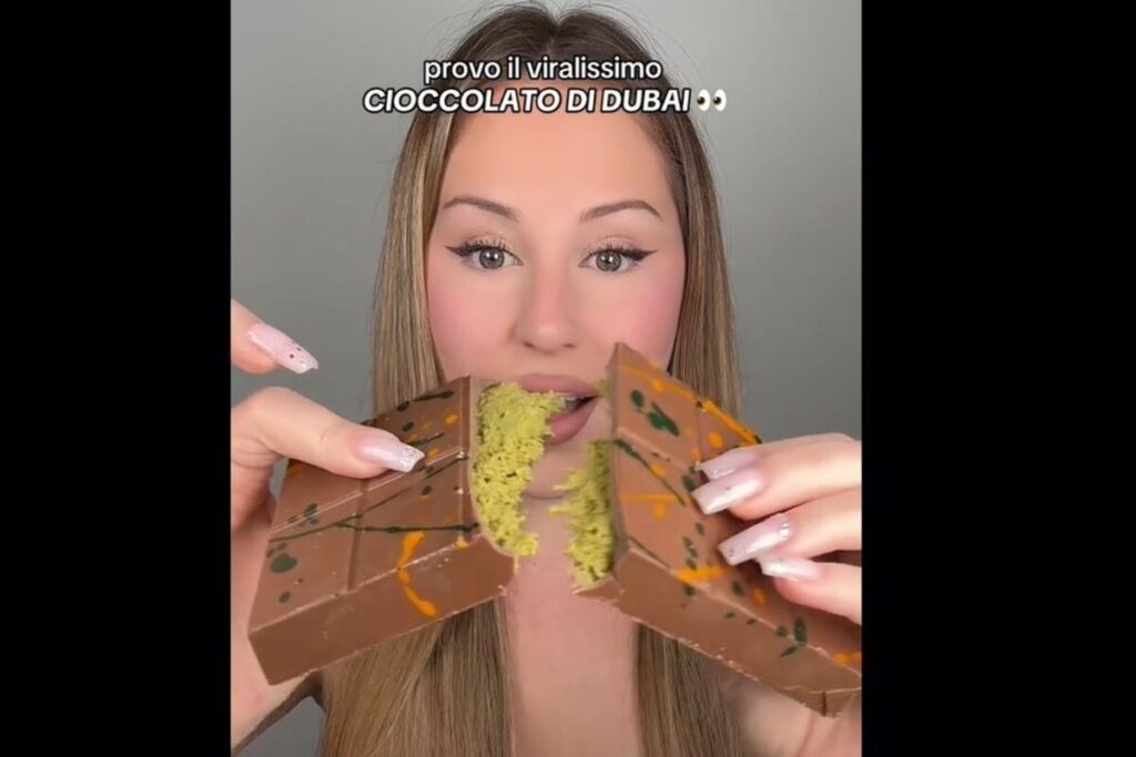 frame video cioccolato di dubai