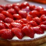 una crostata alle fragole