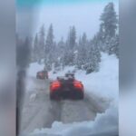 lamborghini nella neve
